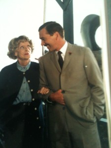 Bette Davis and me on the set of THE WHALES OF AUGUST.